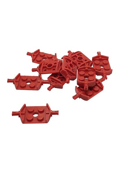 LEGO Accessory Custom Plate Wheel Modified 2 X 2 Red Wheel Fittings 4Pcs