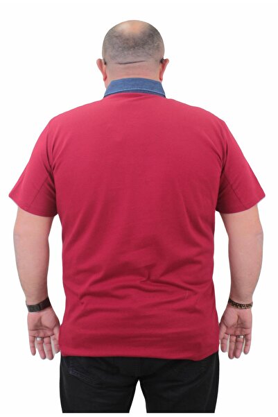 MocGrande Boro Polo Denim Collar Large Size T-Shirt - 23420