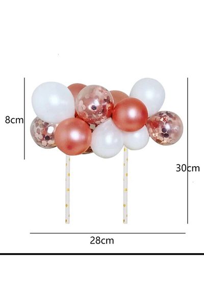 asöy Chrome Balloon Pastel Balloon Macaron Balloon Cake Decoration Cake Balloon