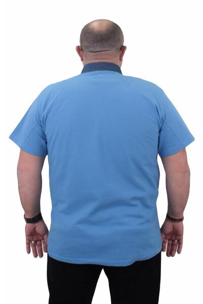 MocGrande Μπλουζάκι Polo Kota Collar Large Size 23420 - ΜΠΛΕ