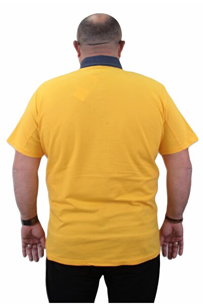 MocGrande Μπλουζάκι Polo Denim Collar Large Size 23420 - ΚΙΤΡΙΝΟ