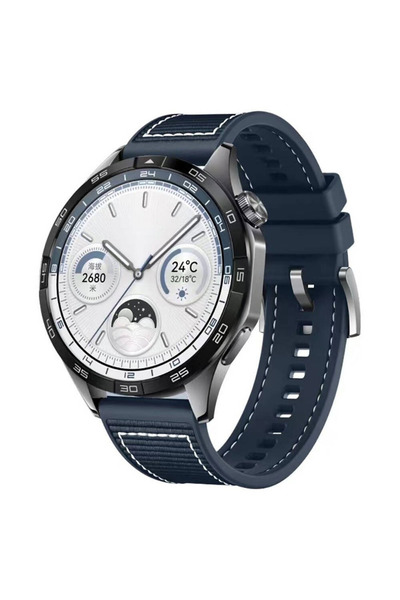 İncisoft Huawei Watch Gt/Gt2/Gt2e/Gt2 Pro/Gt3/Gt3 Pro/Gt4 46mm Dikiş Desenli ...