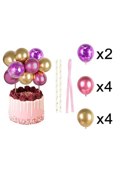 asöy Chrome Balloon Pastel Balloon Macaron Balloon Cake Decoration Cake Balloon