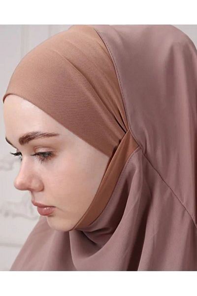 ZAHRANUR HİJAB Практично 3-пластово суфле от шифон - шал/хиджаб