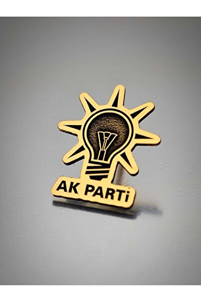 YÖRÜK TASARIM Ak Parti Dekope Kesim Yaka Rozeti