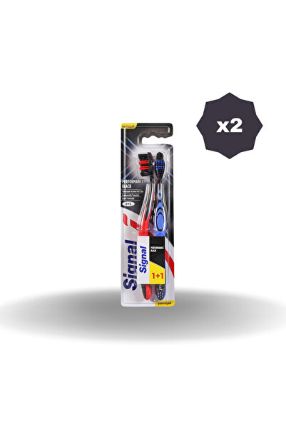 Signal SİGNAL PERFORMANS BLACK DİŞ FIRÇASI 1+1 X 2 ADET