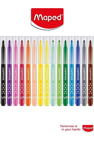 Maped - COLOR'PEPS Long Life Felt Tip Pen 15 pcs