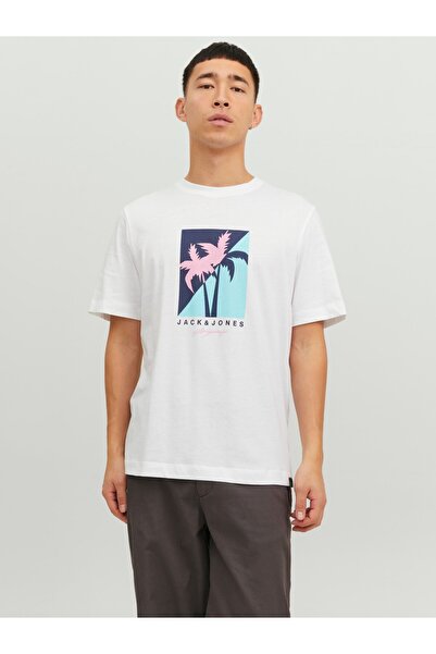 Jack & Jones Μπλουζάκι με στάμπα με λαιμόκοψη JACK JONES 12234214