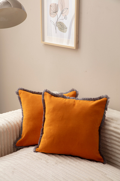 Ottoson HARDAL RENGİ SAÇAKLI TEK RENK 43X43 KIRLENT KILIFI