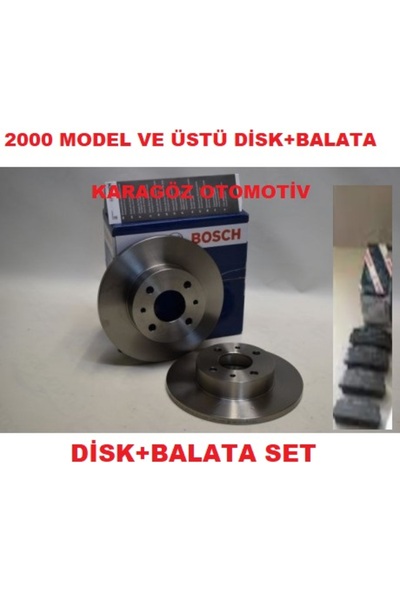 Bosch On Fren Dısk+Balata Tofas Dogan SLX 2000 ÜST 85050400 240m
