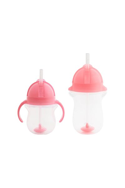 Munchkin Click Tip Training Cup Spare Lid Compatible with 6 Months and 12 Months - Soft Pink
