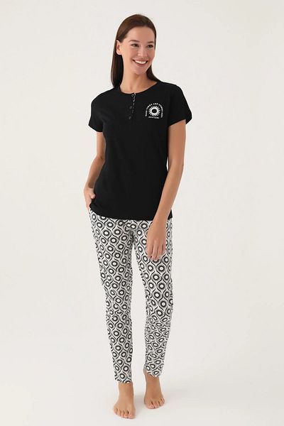Pierre Cardin PİERRE CARDIN GULER NASTURIT CU TEXTURA MOALE PIJAMASĂ PENTRU FEMEI 8785