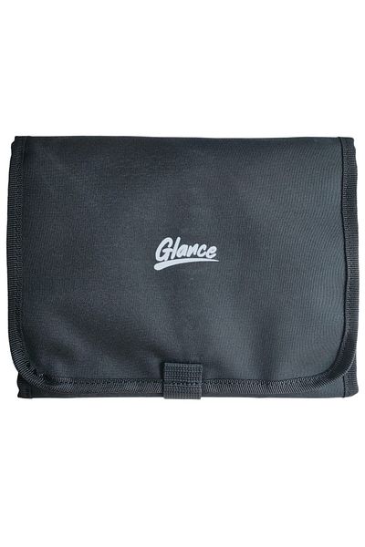 GLANCE A5 Sketch Notebook Black Pen Holder with Pocket 24 compartments + Pencil Case