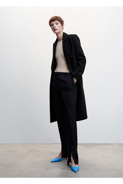 MANGO Woman Vlněný kabát na míru