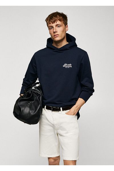 MANGO Man Ανδρικό φούτερ Navy Blue47047852