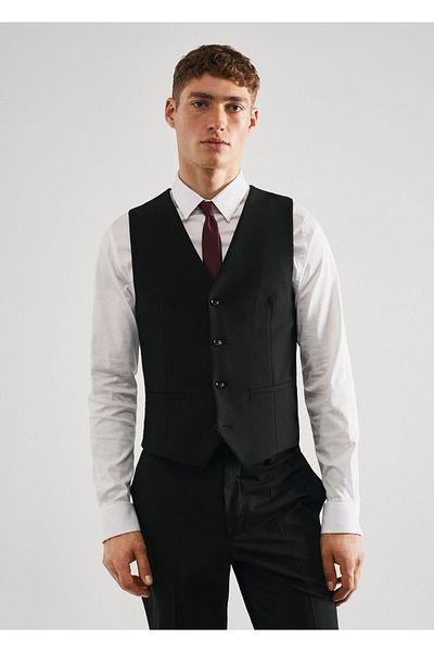 MANGO Man Weste im Super Slim Fit