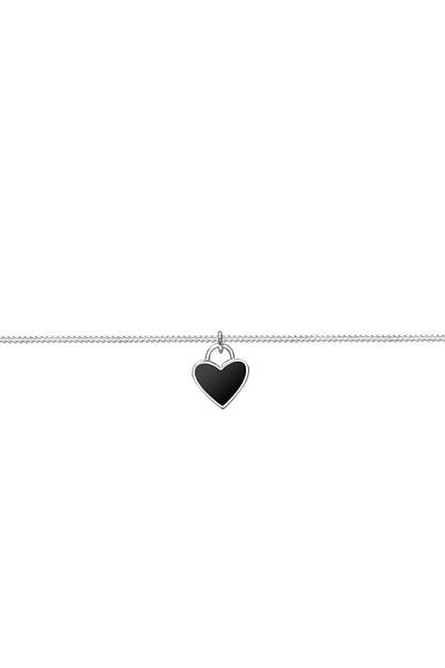 ELLI Emaille Liebe 925 Silber Halskette Halsband Herz Anhänger