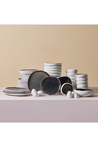 Karaca Streamline New Galactic 59-teiliges Geschirrset für 12 Personen, Moder...