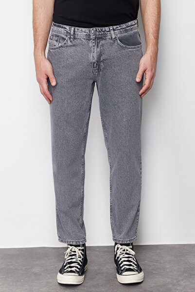 Trendyol Collection TMNSS24JE00014 Model Grey Relax Fit Jeans Jeans