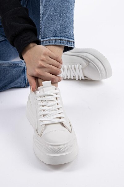 Getcho Beck γυναικεία παχιά σόλα λευκά αθλητικά παπούτσια με άνετο άνετο στυλ Street Style Casual αθλητικά παπούτσια