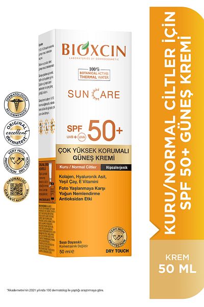 Bioxcin Sun Care - High Protection Sunscreen for Dry Skin SPF 50+