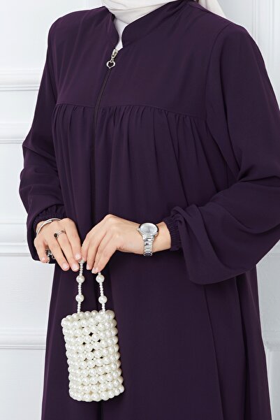 InStyle Πλισέ Medina Silk Ferace - Plum