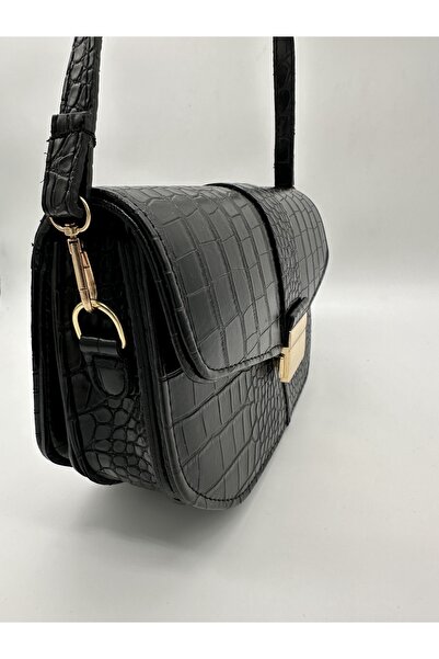 BRL KROKODİL OMUZ ÇANTASI PARLAK