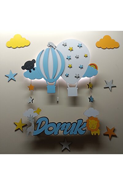 fabrikahşap store Baby room lighting & neon زخرفة باب الجدار