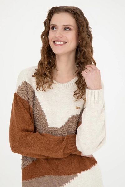 U.S. Polo Assn. Pulover de damă crem
