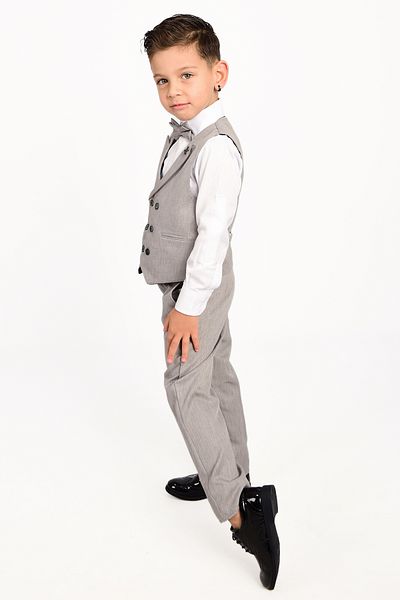 Sevimlice Kids Boy's Vest Scissor Collar Bow Tie Suit Tuxedo