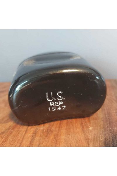 kho military design 1942 US Black Aluminum Flask