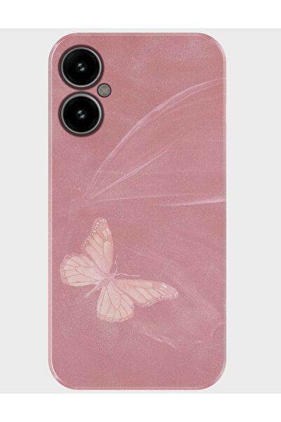 omix X5 Kılıf Desenli Baskılı Silikon - pinkbutterfly