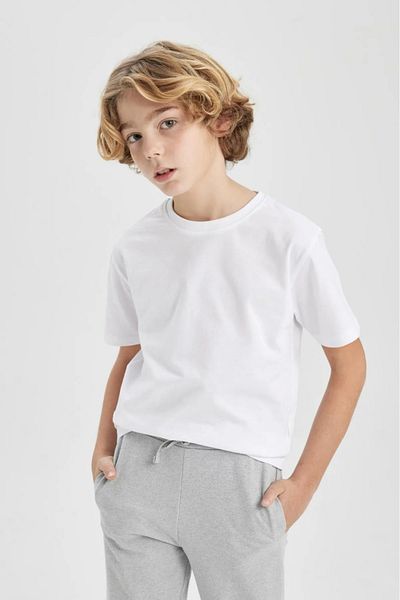 Volkyden 2 bucăți bumbac mărime întreagă de bază fete băieți unisex copii tricou 4-16 ani