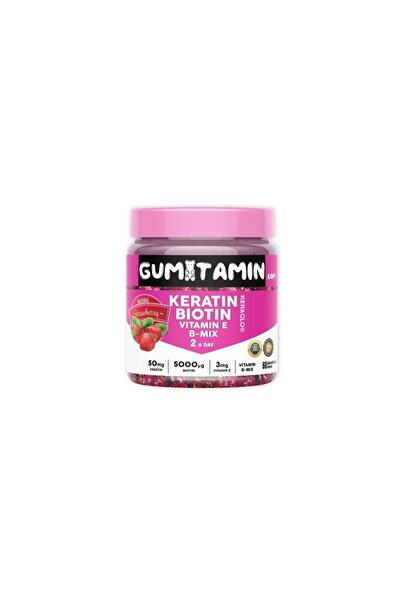 Gumitamin Keratin, Biotin 5000 Saç Ve Cilt Vitamin