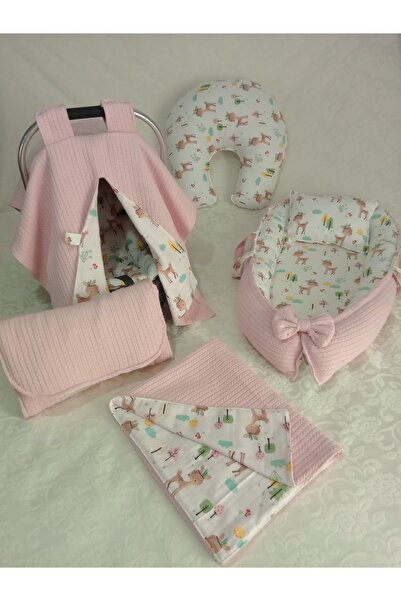 Wenaris Babynest ووسادة غطاء عربة الأطفال وسادة الرضاعة مع حقيبة بطانية وسادة