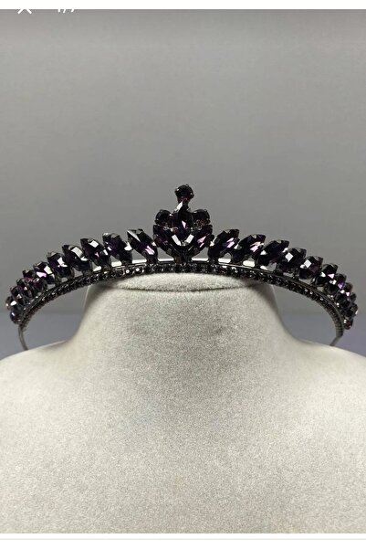 Generic Brand Model Ilayda subțire de culoare violet, Henna și Coroană de Mir...