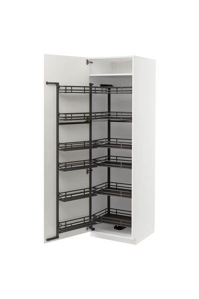 IKEA METOD kiler dolabı, VALLSTENA beyaz, 60x60x200 cm