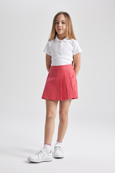 DeFacto Kız Çocuk Gabardin Kırmızı Etek A1927a824sm
