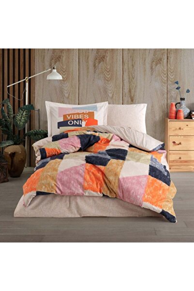 Hobby برمودا أورانج - طقم غطاء لحاف فردي من Poplin Studio