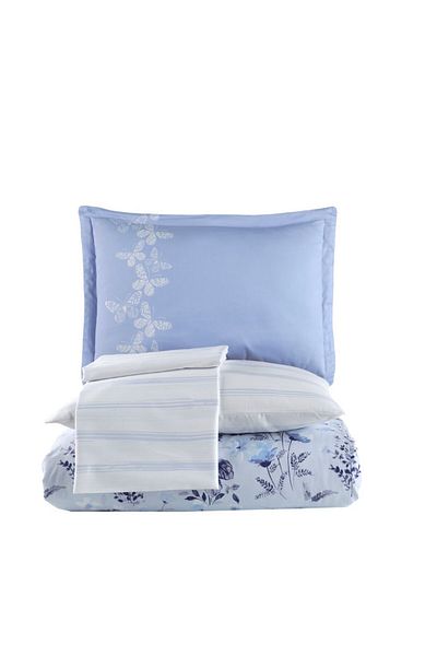 Hobby Emily Blue - Double Satin Duvet Cover Set