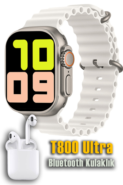 DigiMonster Watch 8 Ultra Akıllı Saat IPS Ekranlı / 2 Çift Kordon / Bluetooth...