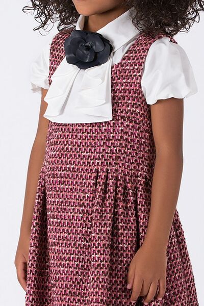 GOOSE Kız Çocuk Bebe Yaka Önü Volanlı Ekru Gömlek