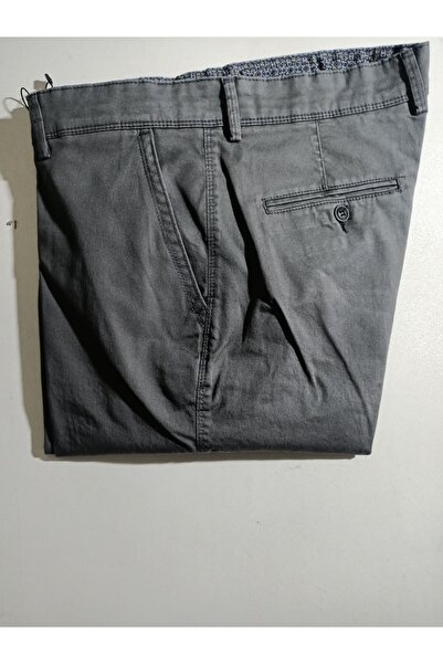 ATLIHAN Kagi Pamuklu Likralı Yan Cep Klasik Keten Pantolon