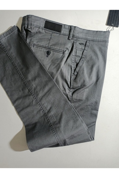 ATLIHAN Kagi Pamuklu Likralı Yan Cep Klasik Keten Pantolon