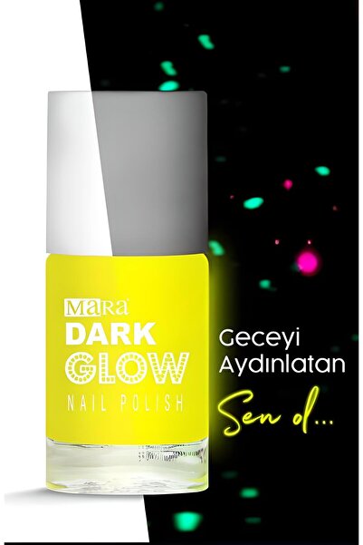 Mara Kozmetik Sarı Dark Glow Karanlıkta Parlayan Oje