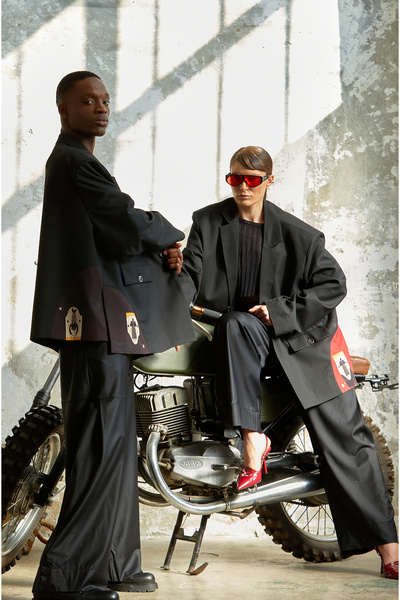 LoFiBuy İkizler Punch Detaylı Unisex Oversize Takım –  İkizler