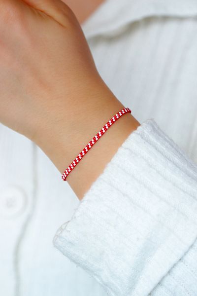 Kübüşün Atölyesi Ka-013 مجموعة أساور ميوكي Martençka - إغلاق سلسلة اللفة الكاملة - سوار التمنيات - مجموعة من قطعتين