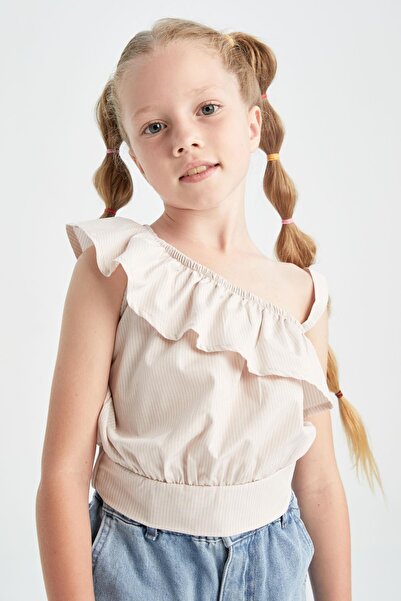 DeFacto Dziewczęca bluzka z krótkim rękawem Tyc00423443189