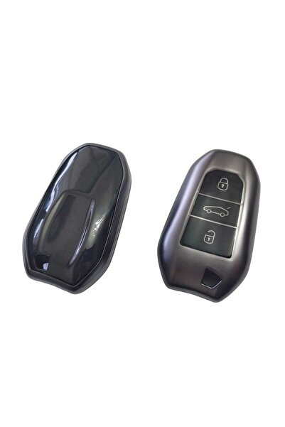 AYCANSTORE Husă Tpu pentru telecomandă pentru chei Peugeot Citroen Opel (gri ...