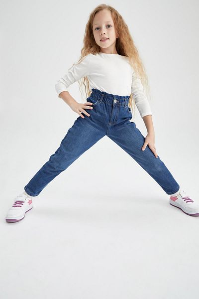 DeFacto Dívčí kalhoty Slouchy Fit Jean Look